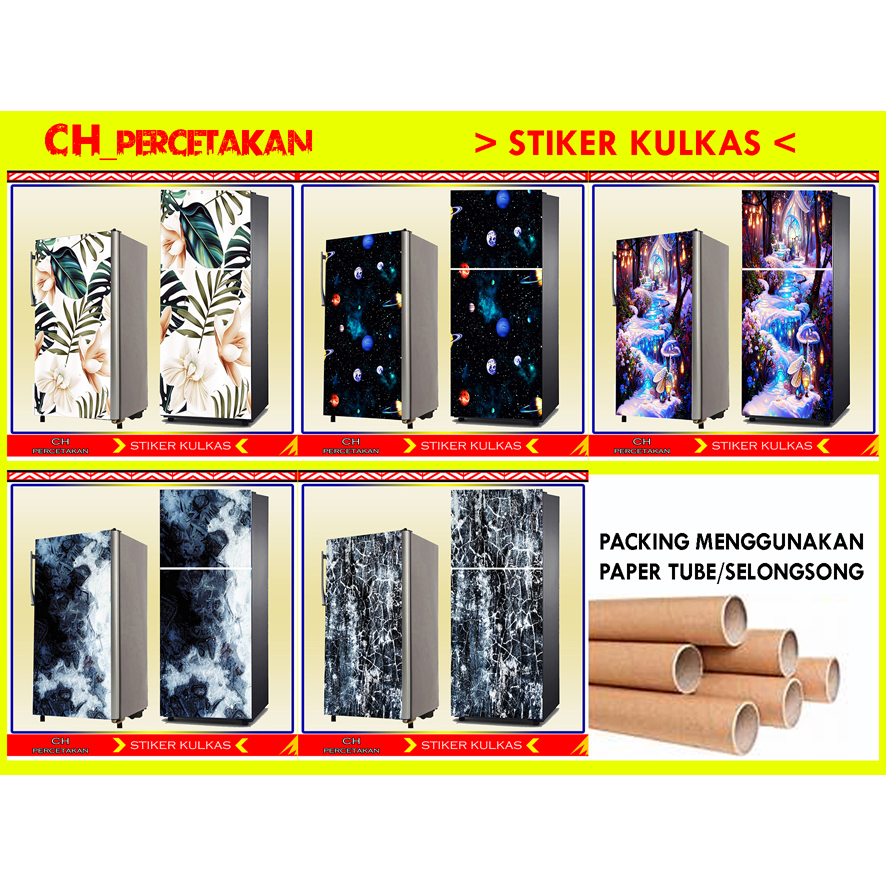 1 DOOR REFRIGERATOR STICKER, 2 DOOR REFRIGERATOR STICKER | Shopee Malaysia
