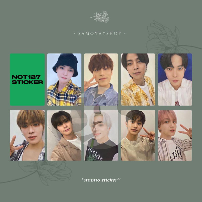 Nct127 jungwoo shopee sticker popular pob photocard