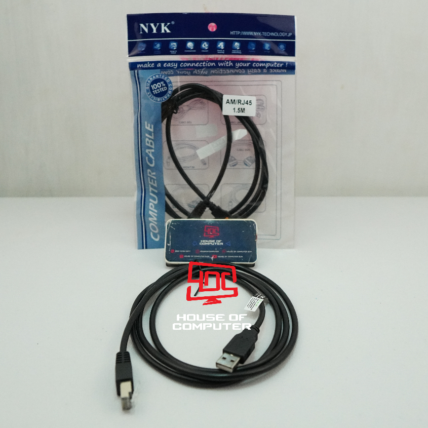 Barcode SCANNER Cable USB TO RJ45 1.5 Meters NYK 2.0 | Shopee Malaysia