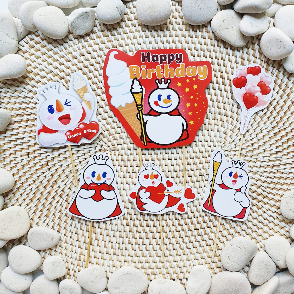 Mixue Cake Topper (6pcs) | Shopee Malaysia