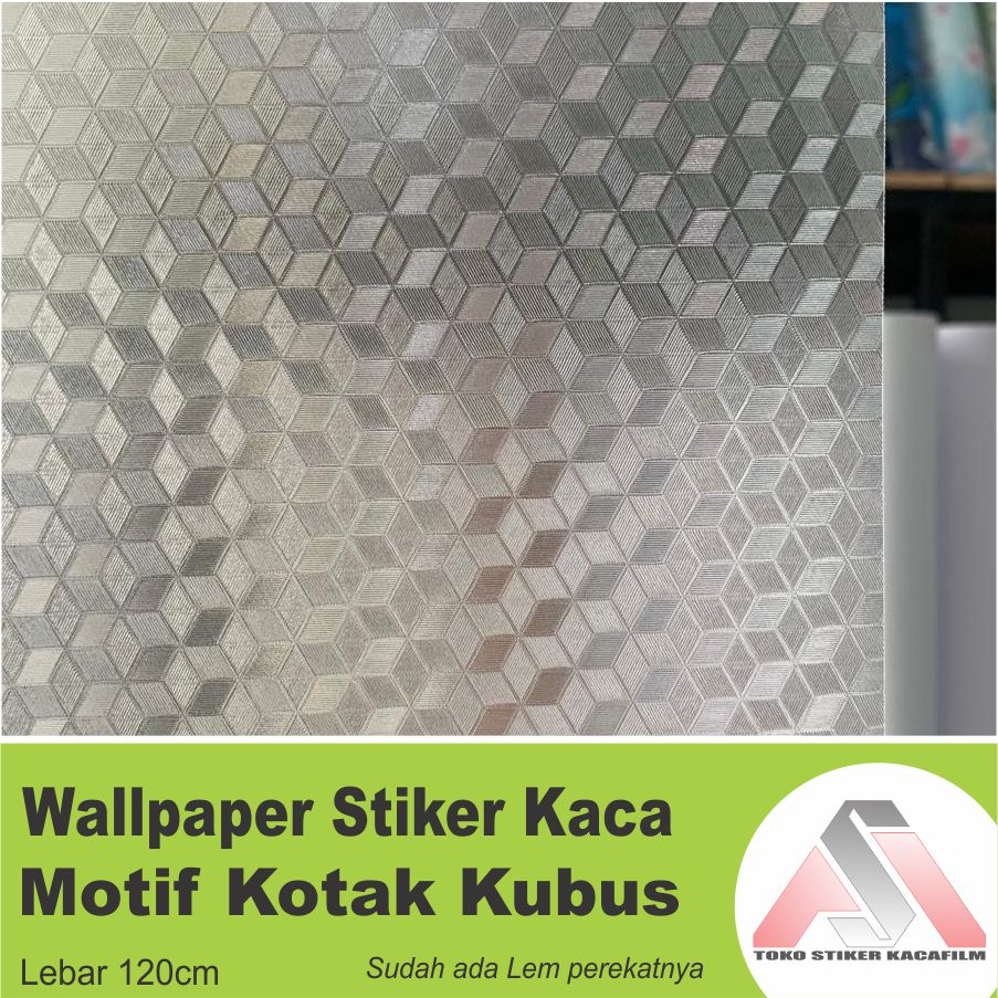Wallpaper Sticker Sticker Window Film Home Window Sandblast Cube Box ...