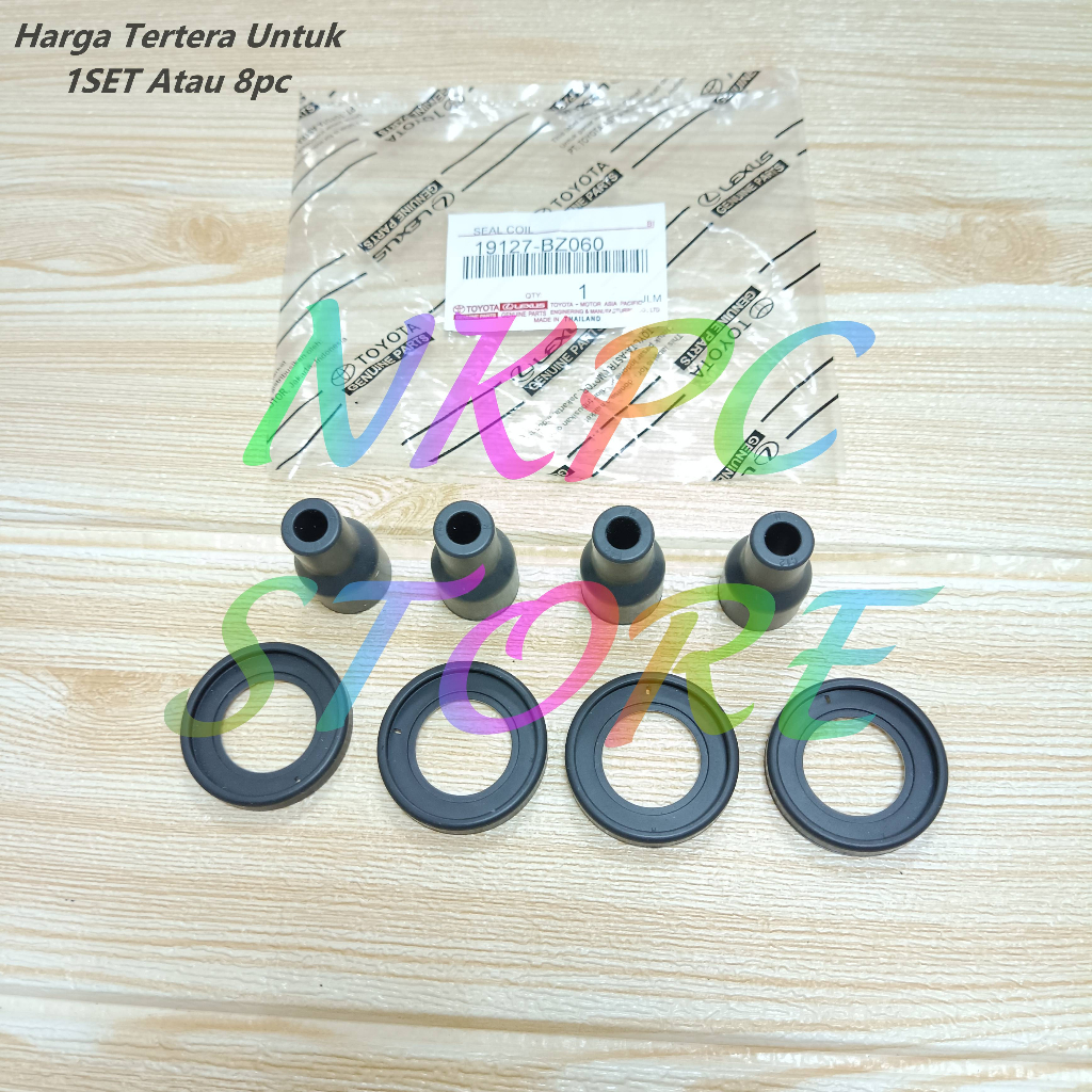 Rubber Coil Seal Coil Spark Plug Avanza Xenia Yaris Vios Camry 4set