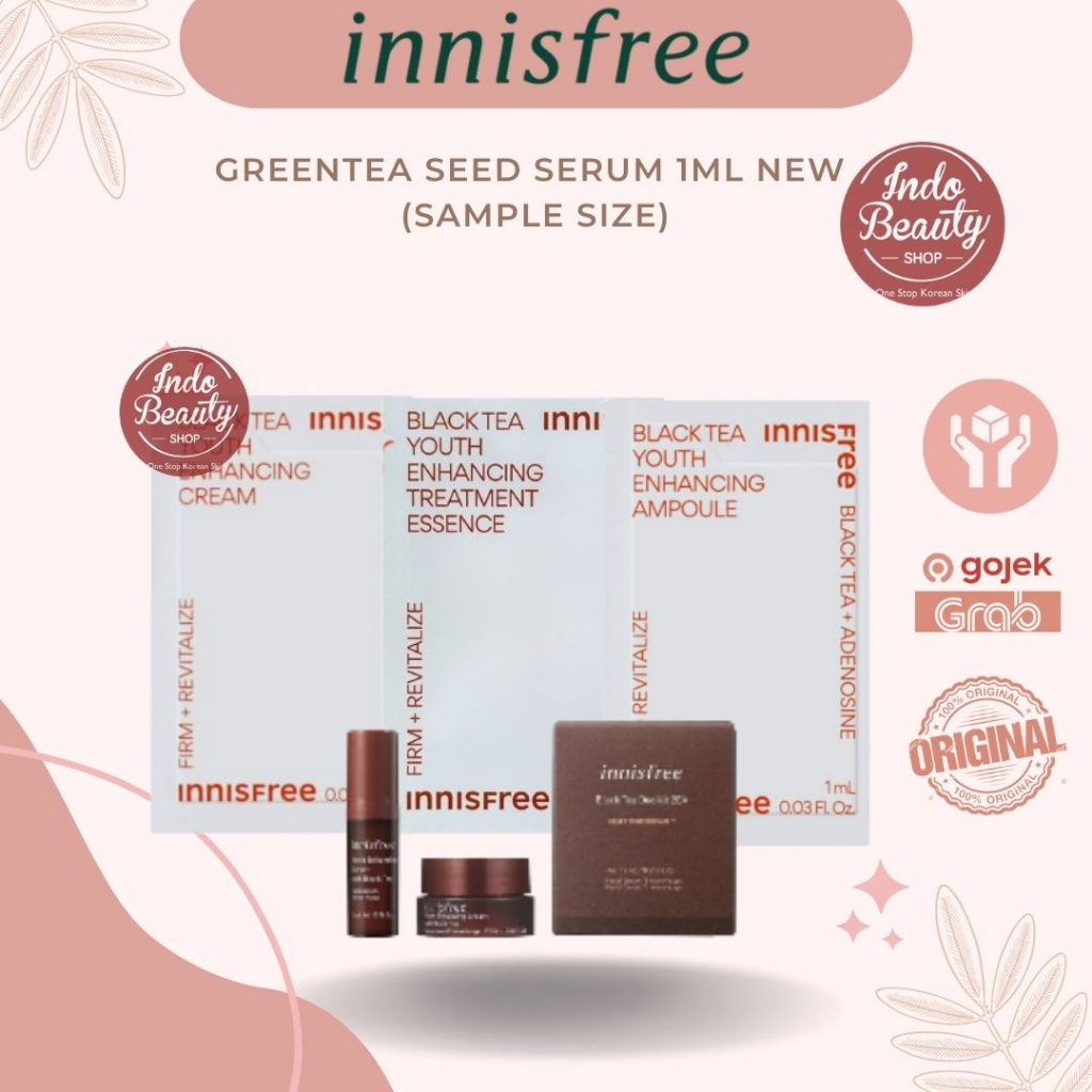 Innisfree Black Tea Youth Enhancing 1ml - Essence/Ampoule/Cream Sample ...