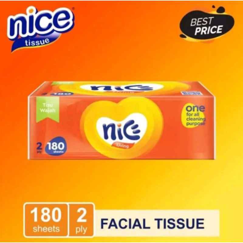 Nice Facial Tissue 180 Sheets 2 ply () | Shopee Malaysia