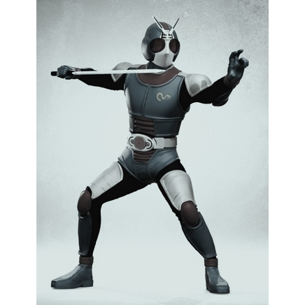 Miniature Figure MASKED RIDER Black RX BIO 1/64 HO diorama for diecast ...