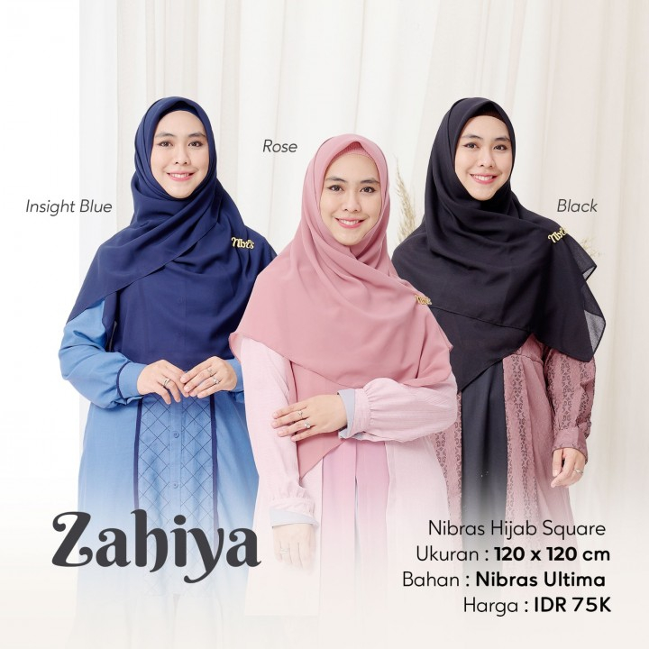 Hijab SQUARE ZAHIYA SQUARE SERIES 1 BY Dannis HIJAB ORIGINAL [Sale ...