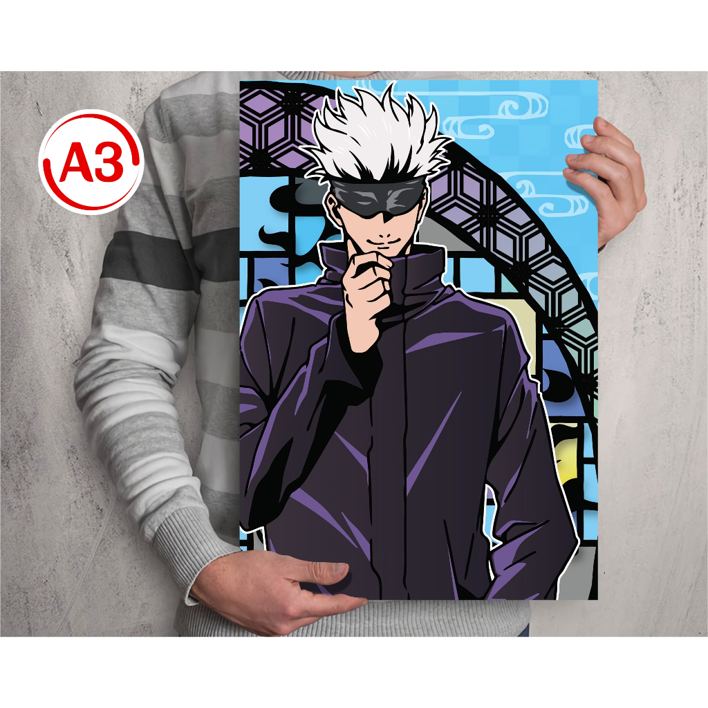 Poster Collection A3 Anime Jujutsu Kaisen B - Itadori Fushiguro ...