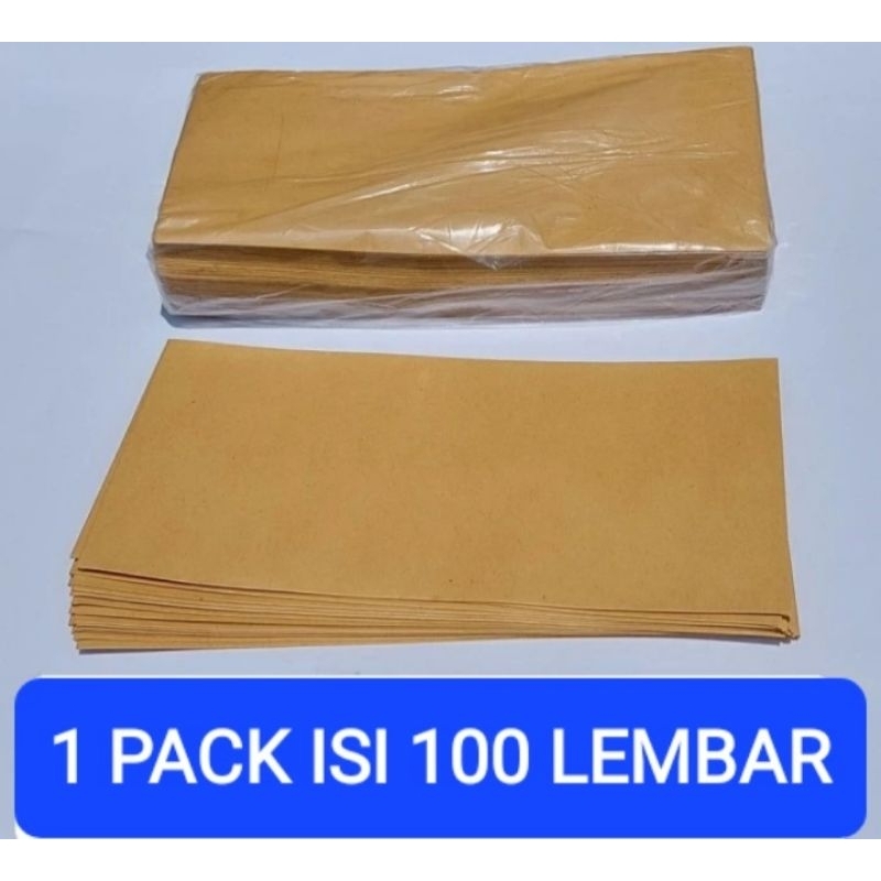 Chocolate Envelope UK 10x24 Contents 100 Sheets (Good Quality) Shopee