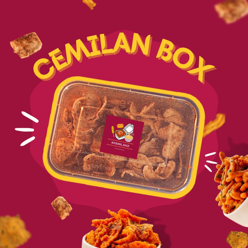 Snacks BOX BASRENG KERUPUK SEBLAK MACARONI SPIRAL GELUNG DRY NOODLES ...