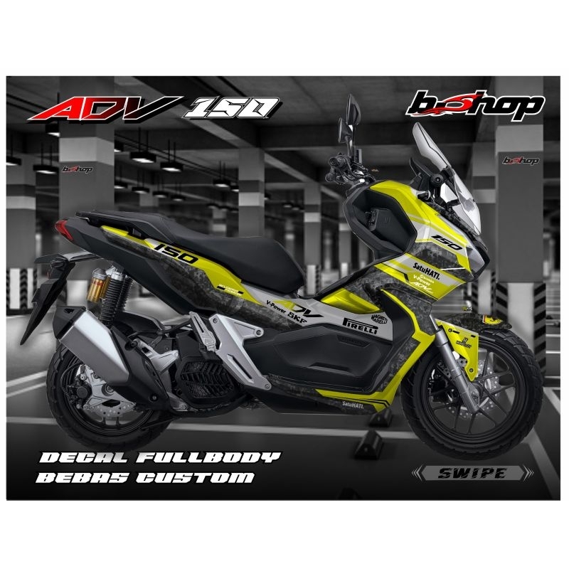 Sticker Decal Honda ADV 150 full body Carbon motif | Shopee Malaysia