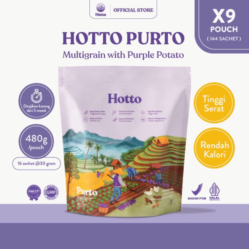 Hotto PURTO Multigrain with purple potato Nutritious Instant Powder ...