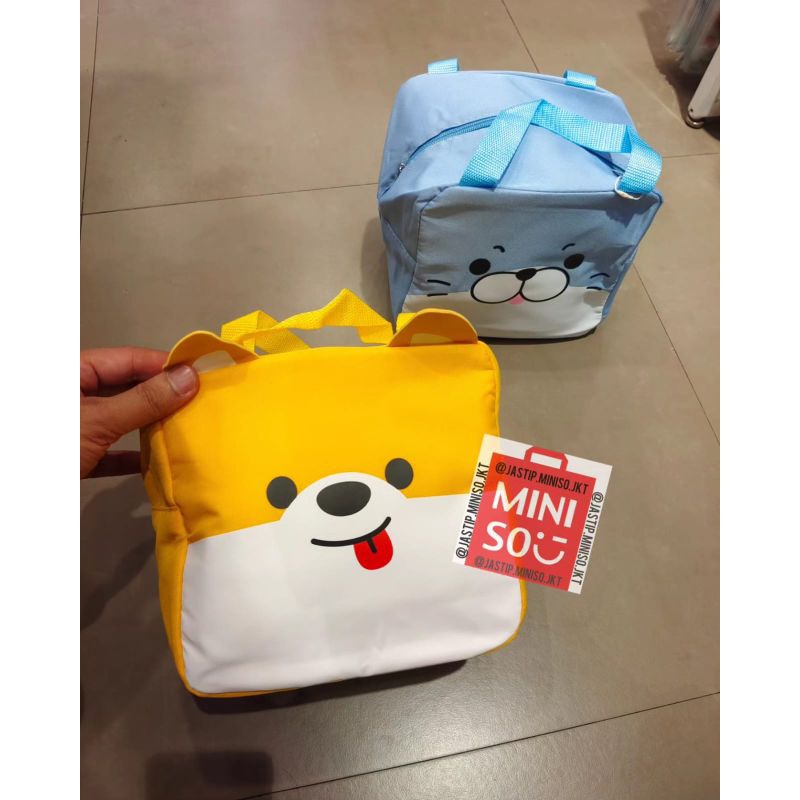 Miniso Lunch Bag/ANIMAL FACES Collection Lunch Bag (sz.20x15x20cm