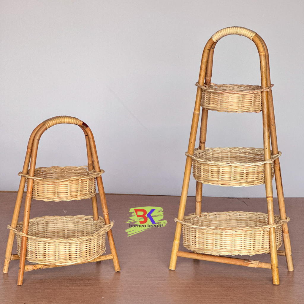 [Raya 2024] Onion Rack Basket/Spice Rack/Rattan Egg Rack/Spice Holder ...