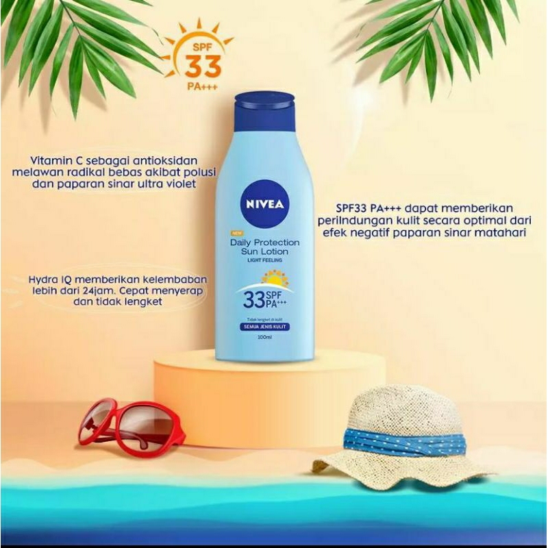 Nivea Body Lotion Daily Protection Sun Lotion Spf33 Pa 100ml Shopee Malaysia 8266