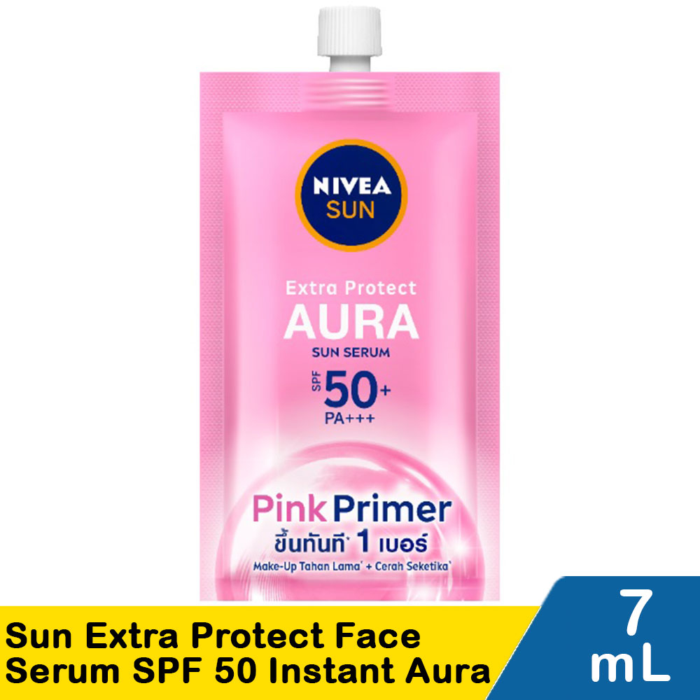 Nivea Extra Protect Aura Sun Serum SPF50+ PA++++Sachet 7ml I Sunscreen ...