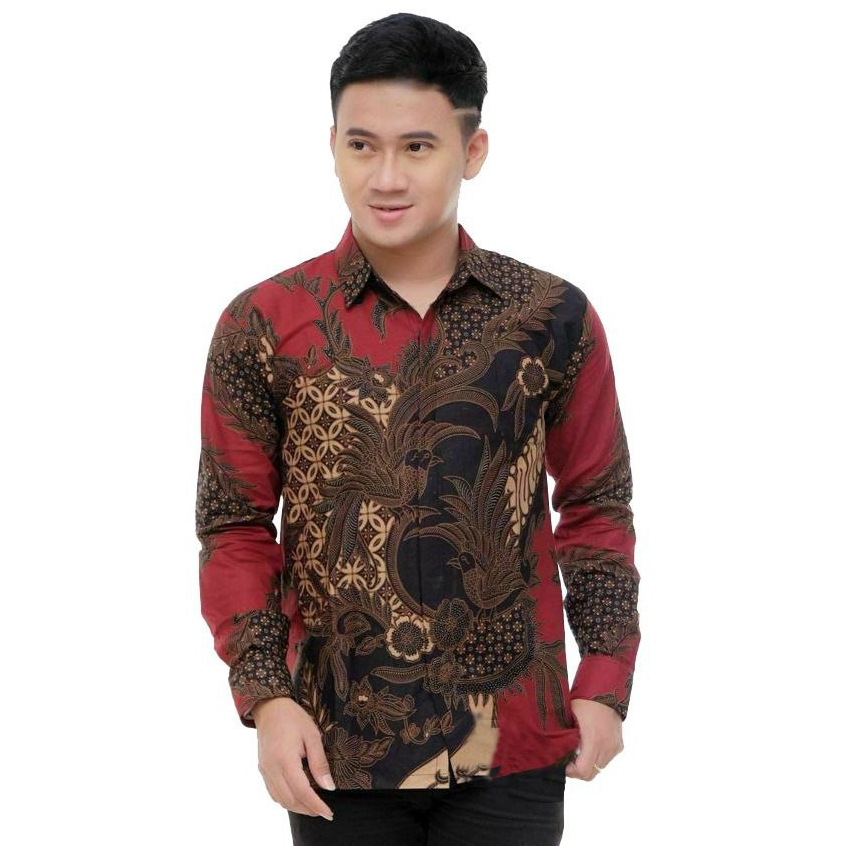 KEMEJA Distro Shirt BATIK Shirt Men Long Sleeve Men COWO Boy Embroidery ...