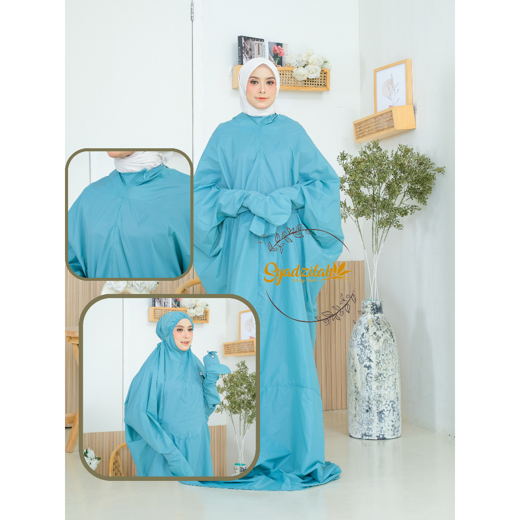 SYADZILAH - Korean Parachute 2-in-1 Mini Travel Prayer Robe Telekung ...