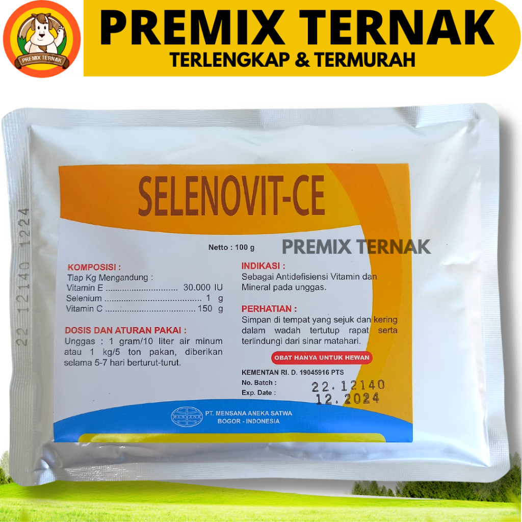 Selenovit CE 100gram Vitamin Mineral Chicken Poultry selenium Vit C