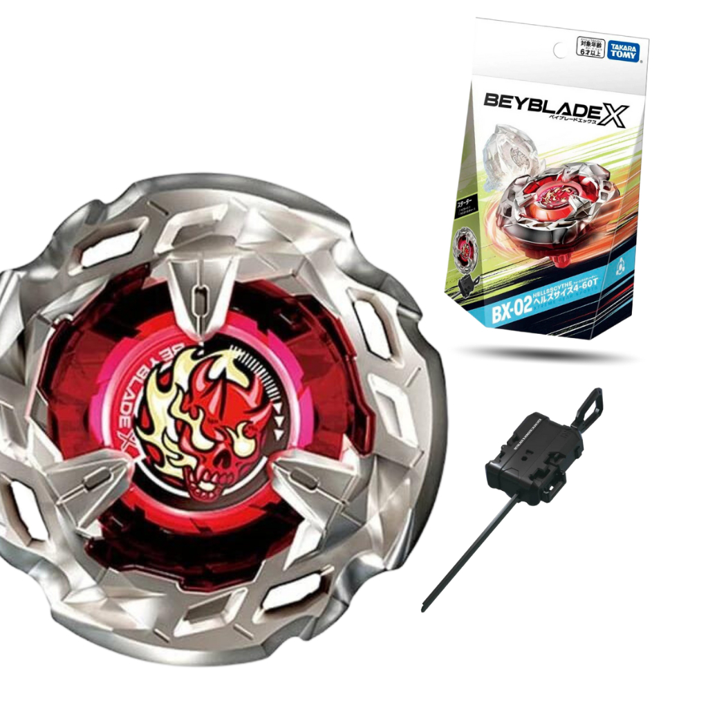 Takara Tomy Beyblade X BX 02 Starter Hells Tamaño 4 60T