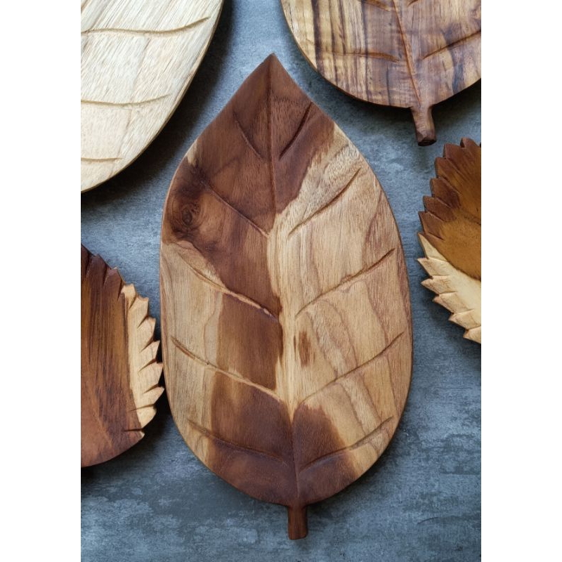 KAYU Foodgrade Teak Wood Leaf Plate/Leaf Plate Shopee Malaysia