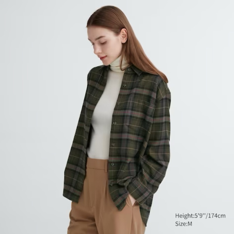 Uniqlo flannel jacket sales