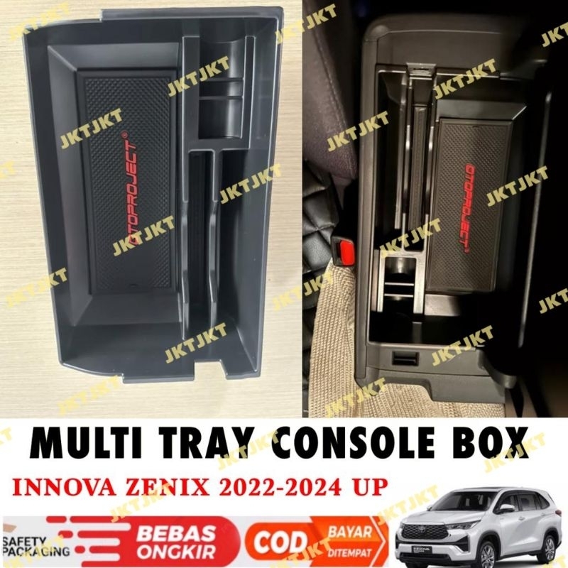 HITAM Multi Tray Console Car Innova Zenix 2022 2024 2025 Black ...