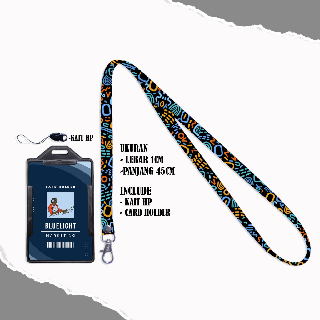 Bluelight Series Id Card Strap Lanyard - 002 1cm | Shopee Malaysia