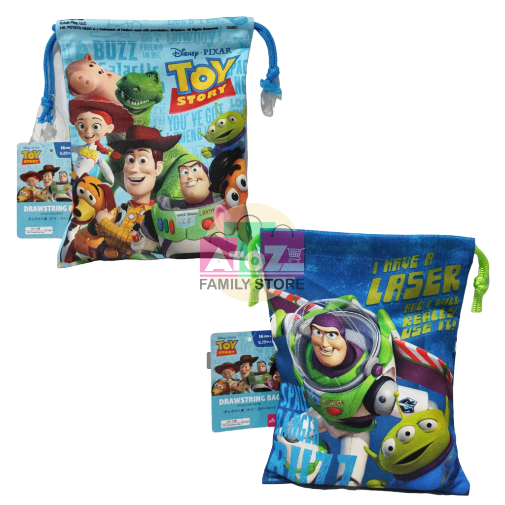 Drawstring Bag 16cm x 21cm - Toy Story | Shopee Malaysia