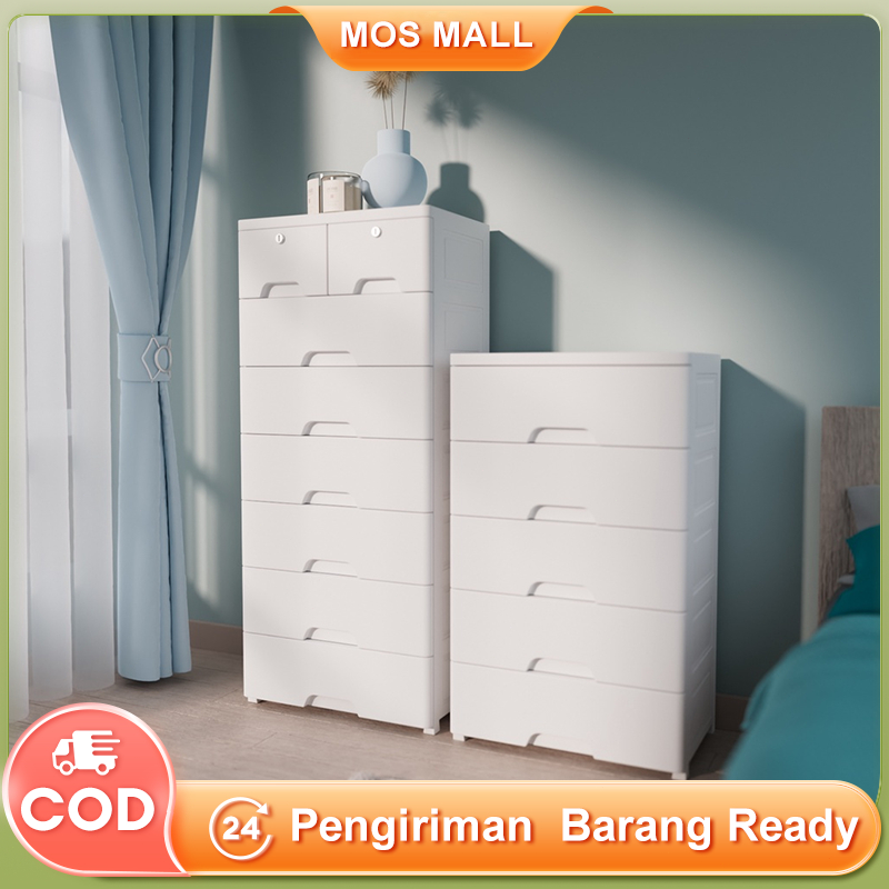 Drawer Stacking 7 Plastic 60CM Shelf Multipurpose Plastic Wardrobe