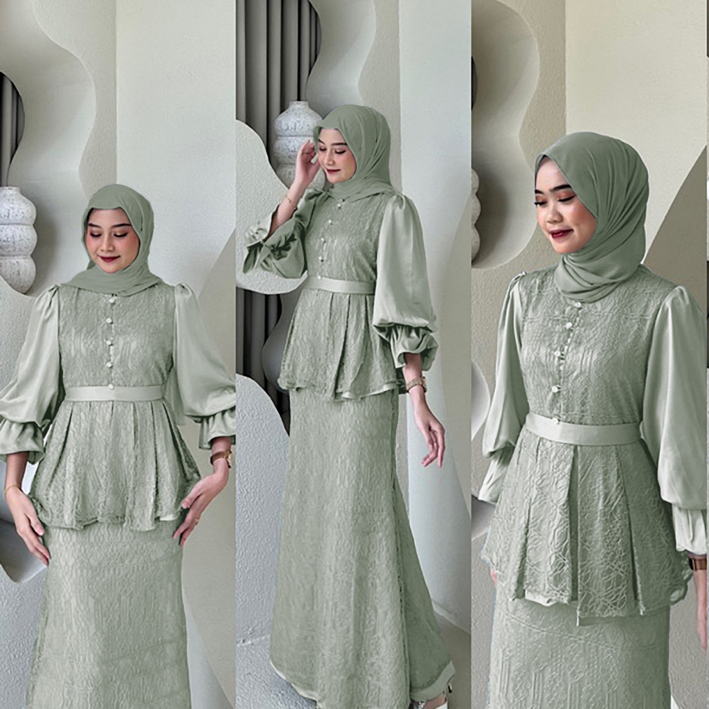 Model dress outlet brokat hijab