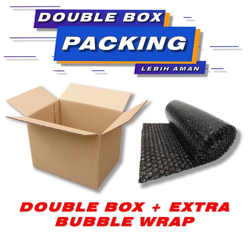 Packing Double Box Additional Cardboard Bubble Wrap Shoes Stockicks