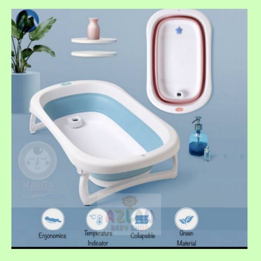 Foldable Baby Bath Tub Folding Baby Bath Tub Shopee Malaysia