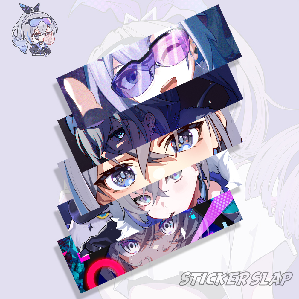 Slap Silver Wolf Honkai Star Rail Sticker - Waterproof Vinyl Sticker ...