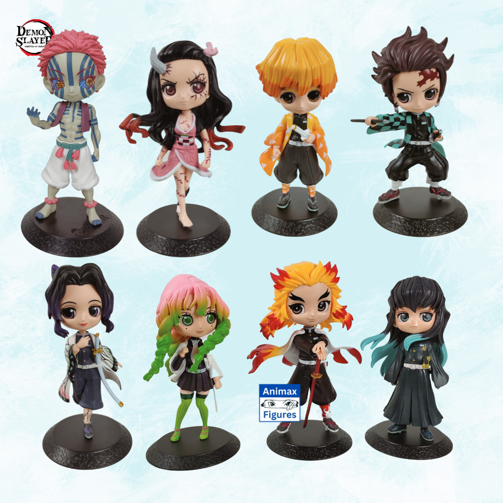 Action Figure Kimetsu No yaiba Qposket Demon slayer 17cm Tanjiro Nezuko ...