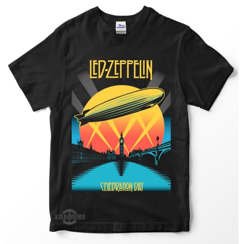 Led Zeppelin T Shirt Inglewood Band Logo: Maglia Ufficiale Uomo Nera, Cotone, Size XL