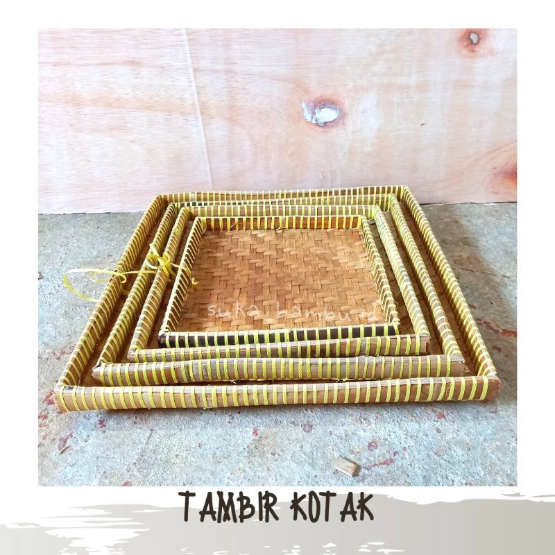 Tambir Box 25X25 30X30 35X35 40X40 45X45 Tampah Bamboo Box Tebok Box ...
