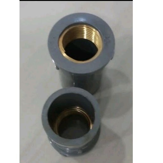 1/2x1/2 Brass Thread pvc Socket Fittings 1/2" Brass Thread Pipe