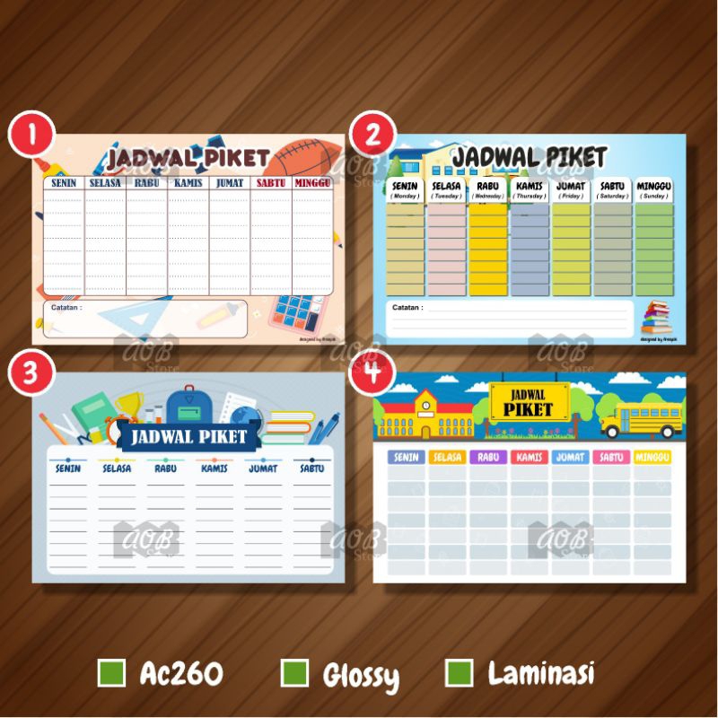 Part 1 Picket Schedule Poster, A3 Laminate Education Poster Shopee