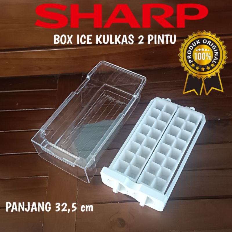 ICE MAKER RACK & ICE STORAGE BOX SHARP 2-DOOR REFRIGERATOR 32.5cm ...