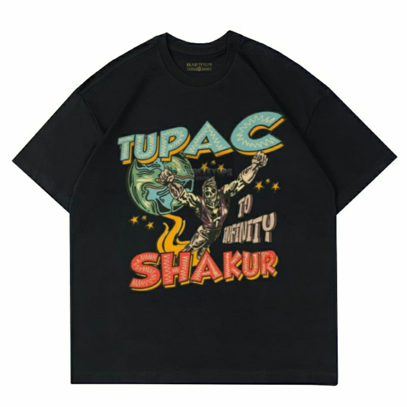 HITAM PUTIH Tupac SHAKUR hiphop rap T-shirt - TO INFINITY - ALL EYEZ ON ...