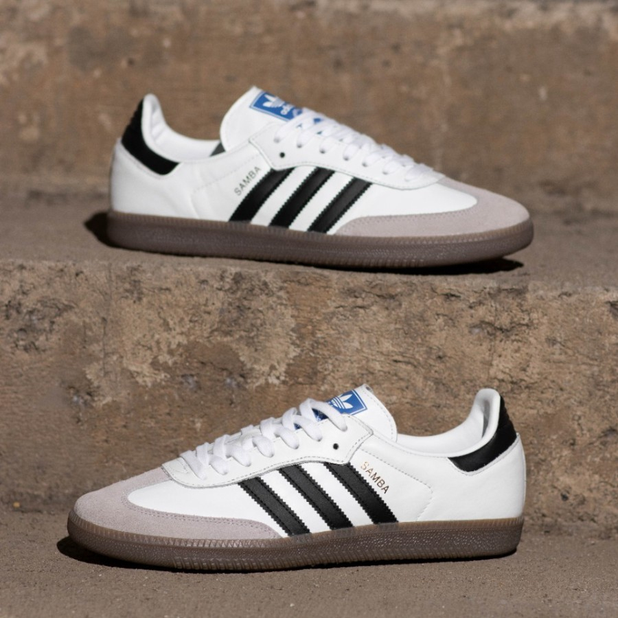 PUTIH HITAM Adidas Samba CLASSIC Shoes For Men PREMIUM CLASSIC- White ...