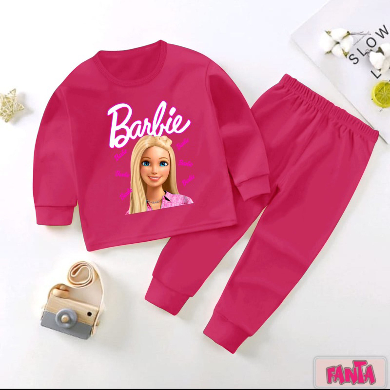 Viral Long Sleeve Barbie Sleepwear Set for Girls Ages 0-4 Years ...