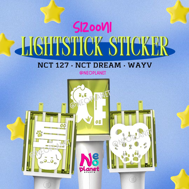  neoplanet sizooni sticker lightstick nct 127 dream wayv concert