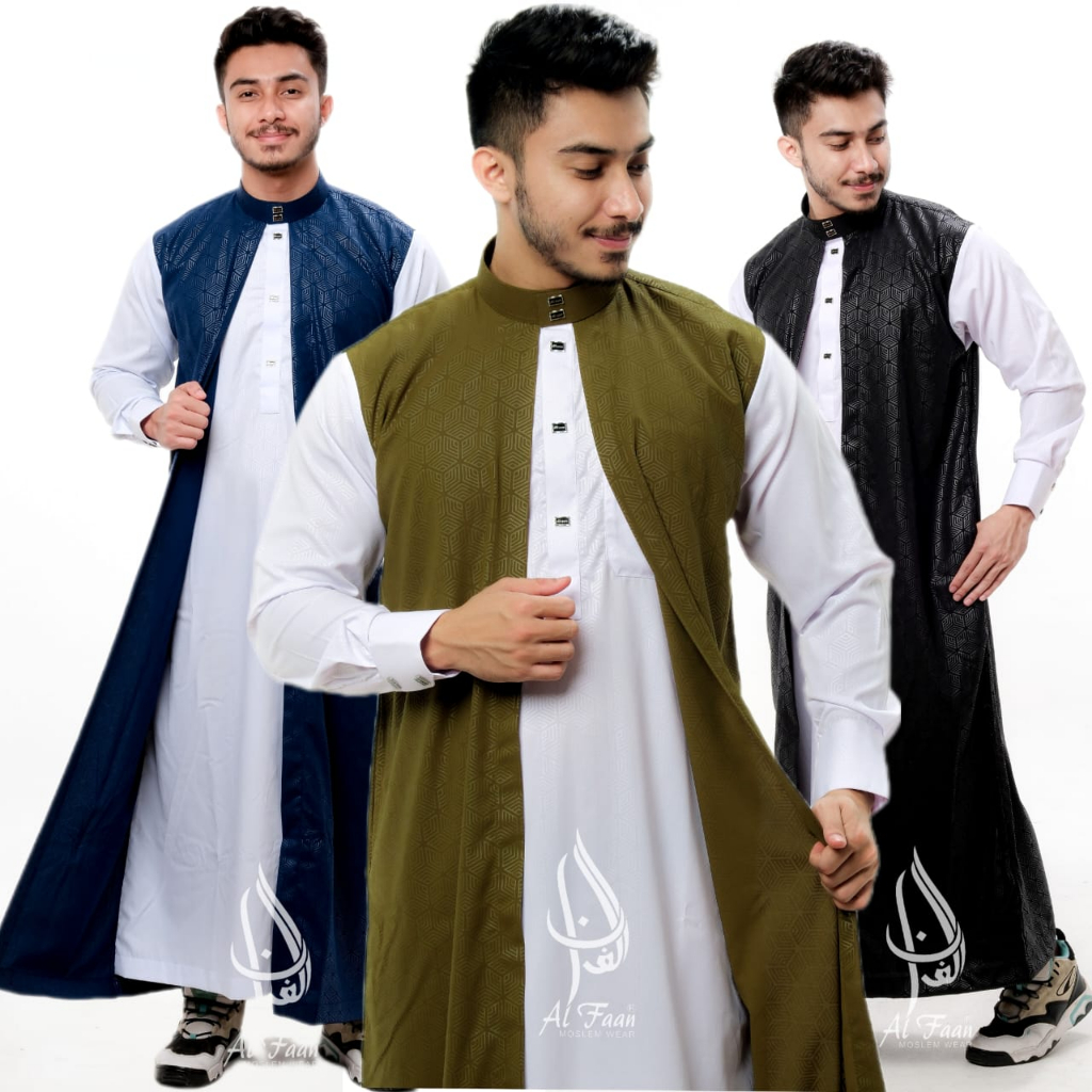 Regular Robe Outer Cuff Robe Men's Robe muslim Men's Robe Brocade Robe ...