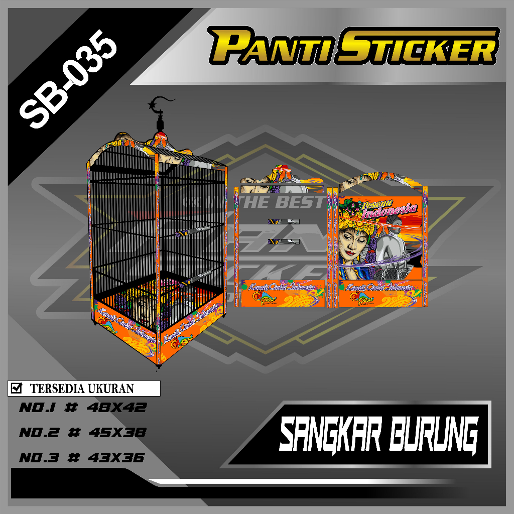 Stunning Parrot Cage Stickers And Decals Set image
