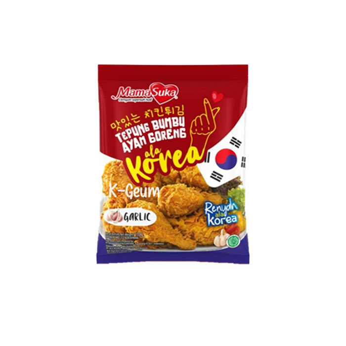 Mamasuka Korean Fried Chicken Flour/Original/Garlic/Spicy (170Gr