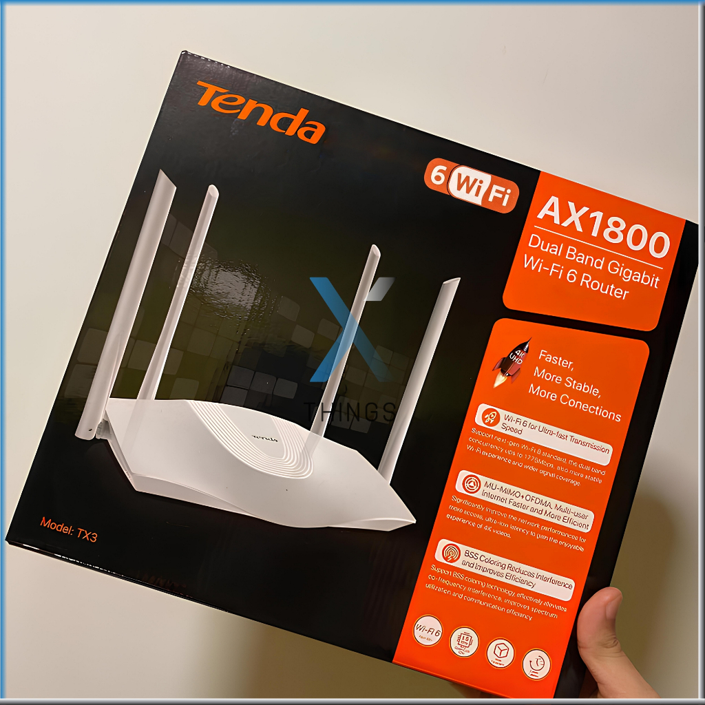 Tenda Wifi 6 AX Modem Router Ruter Access Point Points Dual Band ...