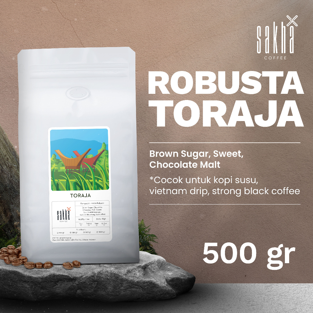 Fine Robusta Powdered Coffee Beans Sapan Toraja Sulawesi Espresso ...