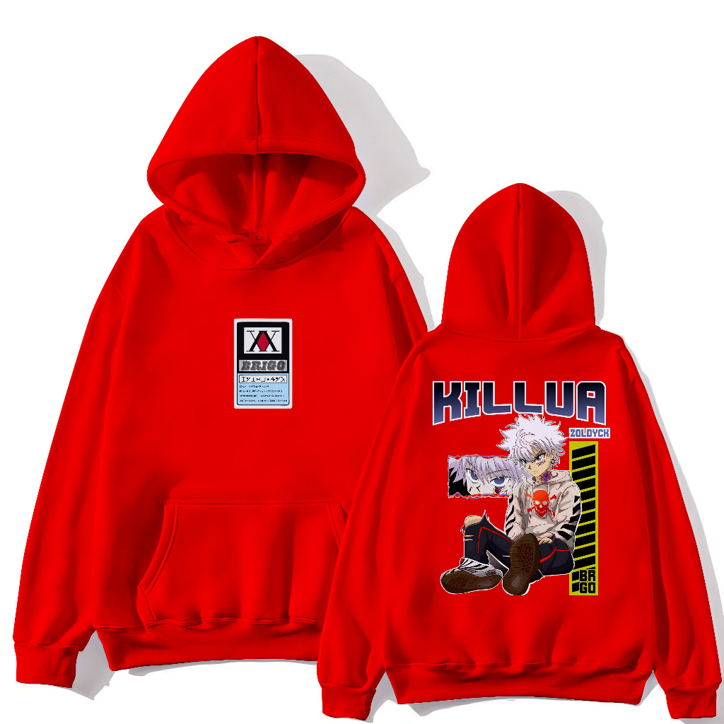 Killua Streetwear Sweater Hoodie II Jumper Hoodie Trendy II Sweater Oblong Hat Sz M XL Men Women Children Adults Shopee Malaysia