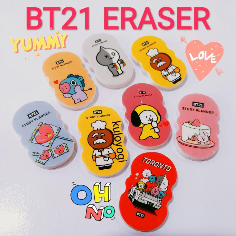 (2PCS) Cute BT21 Pencil ERASER/BTS FANCY ERASER - Elinestore | Shopee ...